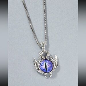 🐉 Awesome Dragon Reptilian Snake Crocodile Alligator Gator Eye Eyeball Necklace